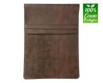 Capa Notebook 14p Premium Em Couro Ecologico Marron Reliza