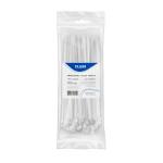 Abracadeira Nylon Catraca 3,5x200 20 Cm Pa66 Branco Pct 100und Elgin