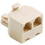 Adaptador De Linha Telefonica Rj11 2 Femeas 1 Macho 5391 Md9