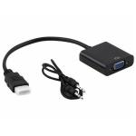 Cabo Conversor Hdmi X Vga Femea C/ Audio Ad-902 Dex