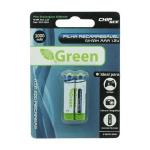 Pilha Recarregavel Aaa C/ 2 1.2v 1000mah Green