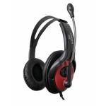 Fone Headset Gamer P2 Vermeho/preto S66 Komc