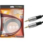 Cabo P2 / P2 Fitz 5m - P2 Estereo Plug Metal Chip Sc