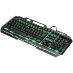 Teclado Usb Gamer Vx Gaming Shield Sensacao Mecanica Led Verde Gt604