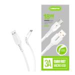 Cabo De Dados Micro Usb V8 1m 3a Branco Cb703x Kimaster