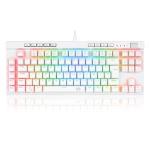 Teclado Usb Gamer Mecanico Magic-wand Pro Rgb Branco Swt Azul K587wrgb