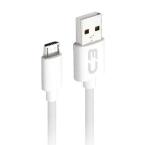 Cabo De Dados Micro Usb V8 2mt 2a Branco Cb-m21wh C3plus