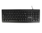 Teclado Usb Basico Multimidia Preto Mlk-101 Fortrek