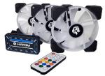 Cooler 120mm Conjunto C/3 Cooler Rgb C/controle Fc1306 Hayom