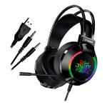 Fone Headset Gamer P2 (2x) + Usb W5-1000 Rgb Chip Sce