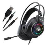 Fone Headset Gamer P2 (2x) + Usb X5-1000 Rgb Chip Sce