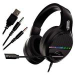 Fone Headset Gamer P2 (2x) + Usb Y5-1000 Rgb Chip Sce