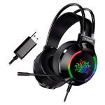 Fone Headset Gamer Usb Rgb 7.1 W5-2000 Chip Sce