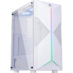 Gabinete Gamer Mid Tower Rgb Holt Branco Fortrek