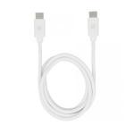 Cabo De Dados Tipo C X Tipo C Flat Mobile 5gb 1.20m Branco Chip Sce