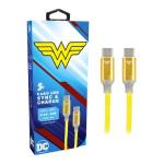 Cabo De Dados Tipo C X Tipo C 2.0 Dc Mobile 1.5m Wonder Woman Chip Sc