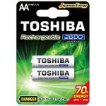 Pilha Recarregavel Aa C/2 2600mah Tnh6gae Toshiba