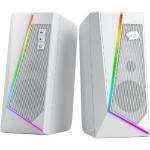 Caixa De Som Gamer Usb / P2 Anvil Rgb Gs520w Branco Redragon