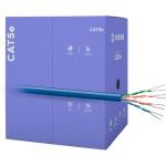 Cabo De Rede / Cftv Cat5e Azul 100% Cobre Caixa 305 M Fk500c Fortrek