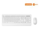 Kit Teclado E Mouse Sem Fio Kw202 Branco Lecoo