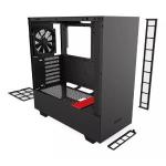 Gabinete Gamer Mid Tower Lat Vidro H510i-br Preto/vermelho Nzxt