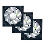 Cooler 120mm Conjunto C/3 Cooler Rgb Dx-123d-pt Dex