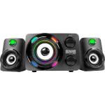 Caixa De Som Usb 9.9w Subwoofer+2 Cx Gaming Master Ss-9800 Pto K-mex