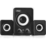Caixa De Som Usb / P2 12w 2.1 Canais Preto Kp-7023 Kapbom