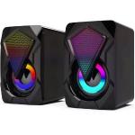 Caixa De Som Gamer Multimidia 2x3w Kp-r0800 Rgb Kapbom