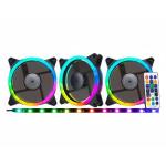 Cooler 120mm Conjunto C/3 Cooler C/contr+fit Sync Ii - Aaea Argb K-mex