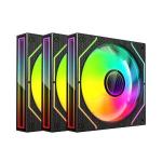 Cooler 120mm Fan F9-l650rgb Kit 3 Coolers C/ Controlador Preto C3tech
