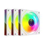 Cooler 120mm Fan F9-l650rgb Kit 3 Coolers C/ Controlador Branco C3tech