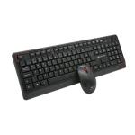 Kit Teclado E Mouse Sem Fio K-w70bk Preto C3tech