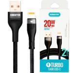 Cabo De Dados Usb P/ Lightning 5a 2m Preto Cb762l Kimaster