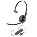 Fone Headset Usb  Black Blackwire C3210 Poly