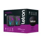 Caixa De Som Gamer Usb / P2 Rgb 6w Storm Led Rainbow Letron