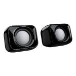 Caixa De Som 10w Home Office Estereo Alto Falante Aux Usb Preto Letron