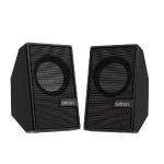 Caixa De Som 6w Office Cyber Estereo Alto Falante Aux Usb Preto Letron