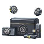 Microfone Lark M2 Duo Combo Duplo P/ 2 Pessoas Preto Hollyland