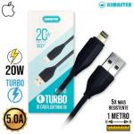 Cabo De Dados Usb P/ Lightning 1m 20w 5a Flexicable Cb612p Kimaster