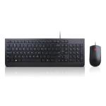 Kit Teclado E Mouse Com Fio Essential Pto Lenovo