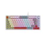 Teclado Usb Gamer Mecanico 75% Switch Red Led Rainbow White Pcyes