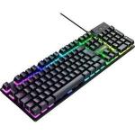 Teclado Usb Gamer Preto Rgb Fearless 100 Fortrek