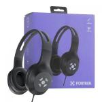 Fone Headset P3 C/microfone Preto Fk621a Fortrek