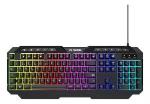 Teclado Usb Gamer Multimidia Preto Rgb Shortcut Fortrek