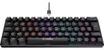 Teclado Usb Gamer Mecanico Gravity 65 Rbw Preto Fortrek