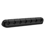 Organizador De Cabos 7 Clips 5mm Fk-2320 Preto Fortrek