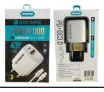 Carregador Cel 1 Usb-c Cabo Lighting 3.0a Branco T110cl Kimaster