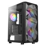 Gabinete Gamer Ax83 Rgb Lateral De Vidro 4 Fans Preto Antec