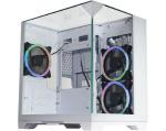 Gabinete Gamer Aquario Micro K3d3 Lat Vidro Branco K-mex